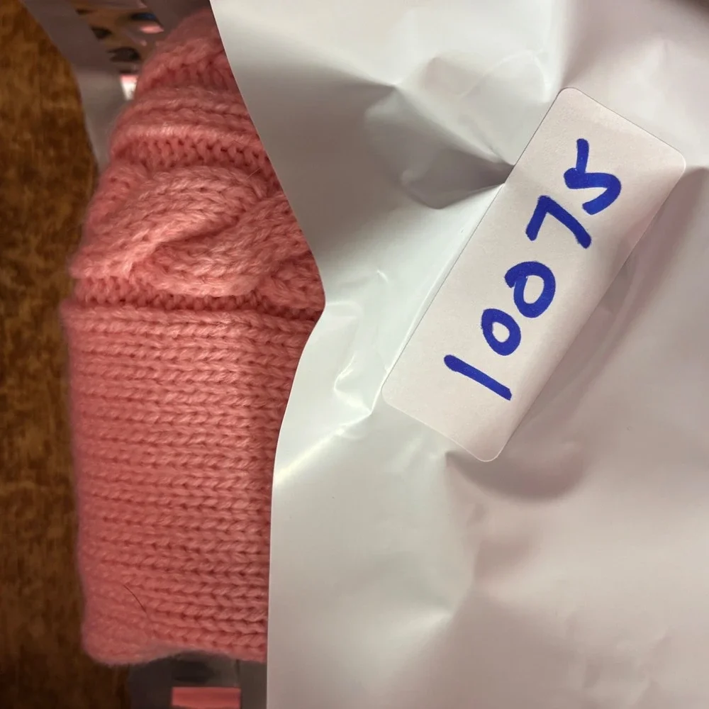 Frisco Cable Knitted Dog Sweater Medium Light Pink Classic Pet Apparel 144260